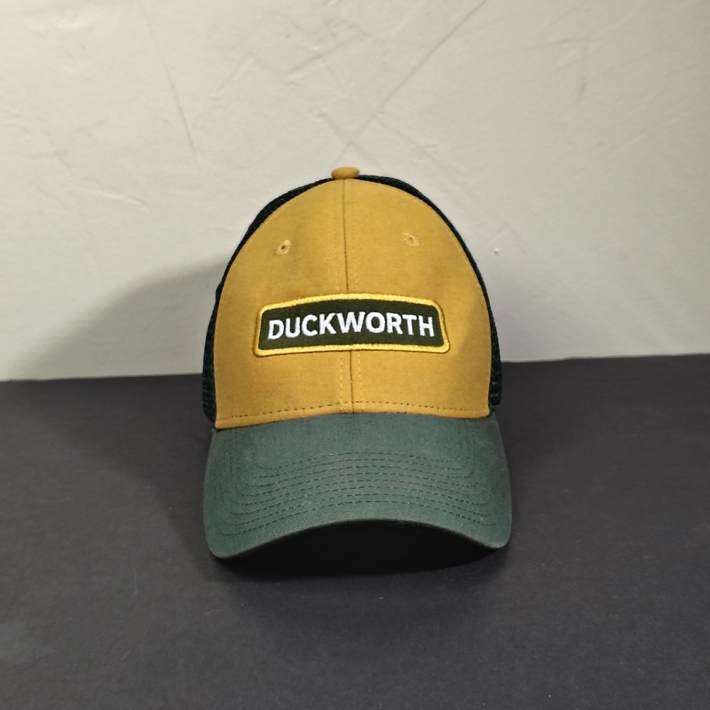 Duckworth Trucker Hat Cap Snapback Green Yellow Patch Logo Mesh Ouray